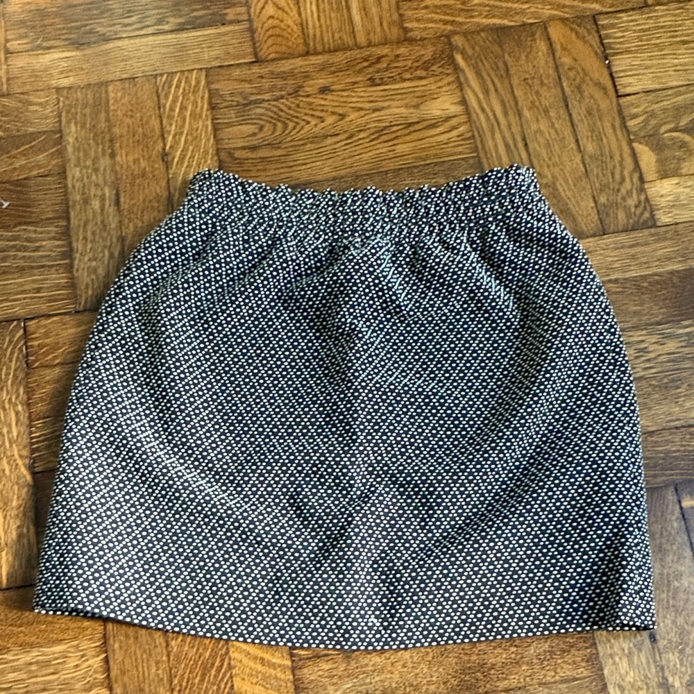 J. Crew Black and White Mini Skirt